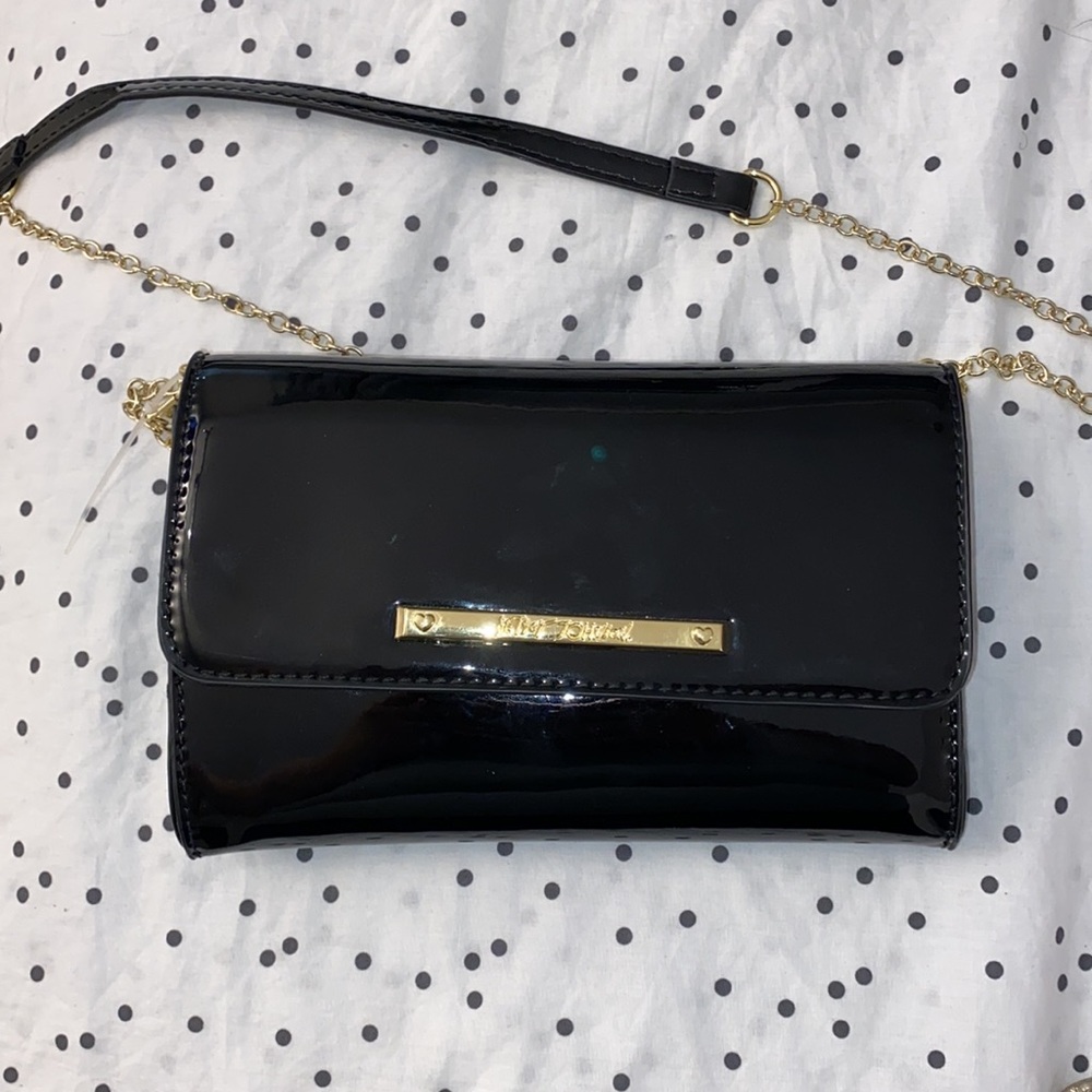 Betsey Johnson Black Crossbody Clutch